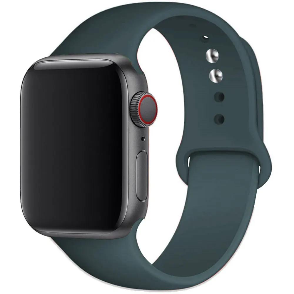 Силиконовый ремешок для Apple Watch Band 44 мм 40 мм 49 мм 45 мм 41 мм 38 мм 42 мм Correa Belt Bracelet IWatch Series 9 8 7 6 5 3 SE Ultra 2