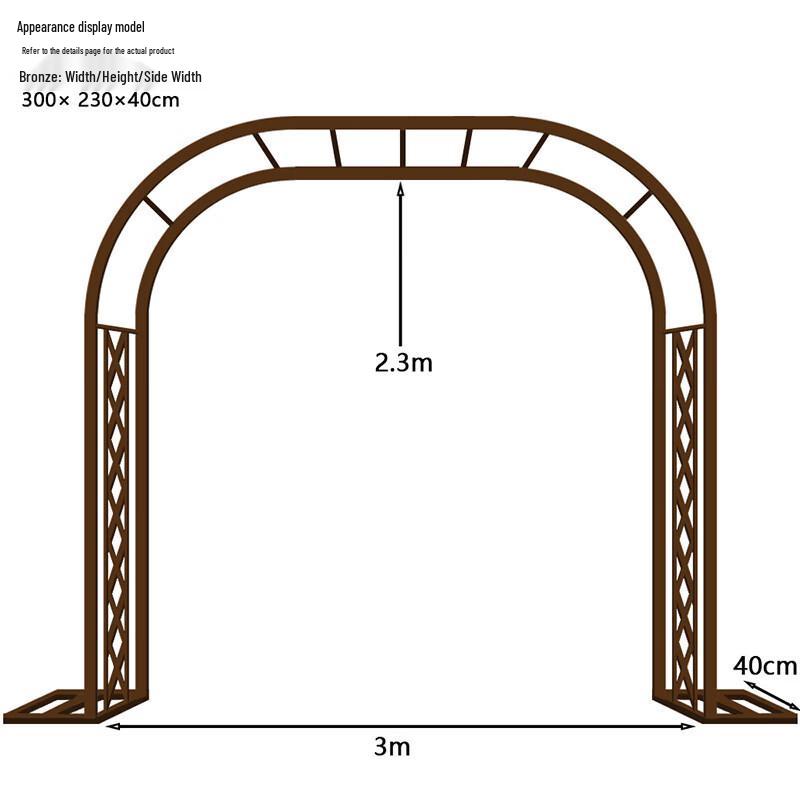 Wrought Iron Garden Arch Trellis