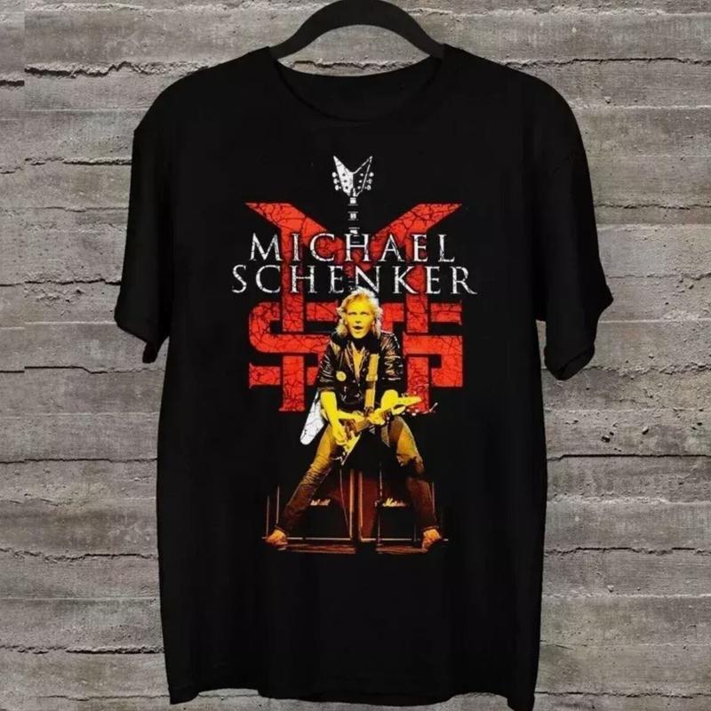 MICHAEL SCHENKER Singer On Tour UFO Band T Shirt Full Size S 5XL