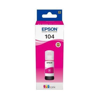 Epson Комплект для заправки чернил Epson EcoTank 104, пурпурный, струйный, 7500 страниц, 1 шт.(s) (C13T00P340)