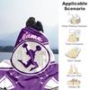 Purple Cheerleaders33 Personalized Name Blanket Multi-purpose Customizable Blanket Comfortable Versatile for Office Chair Chair Picnics Sofa