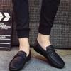 FashionFlat Non Slip And Waterproof Male Casual Shoe Round Toe Men's Leather Shoes New In Cheap Clearance Korean Style Slip-on Sale Pu