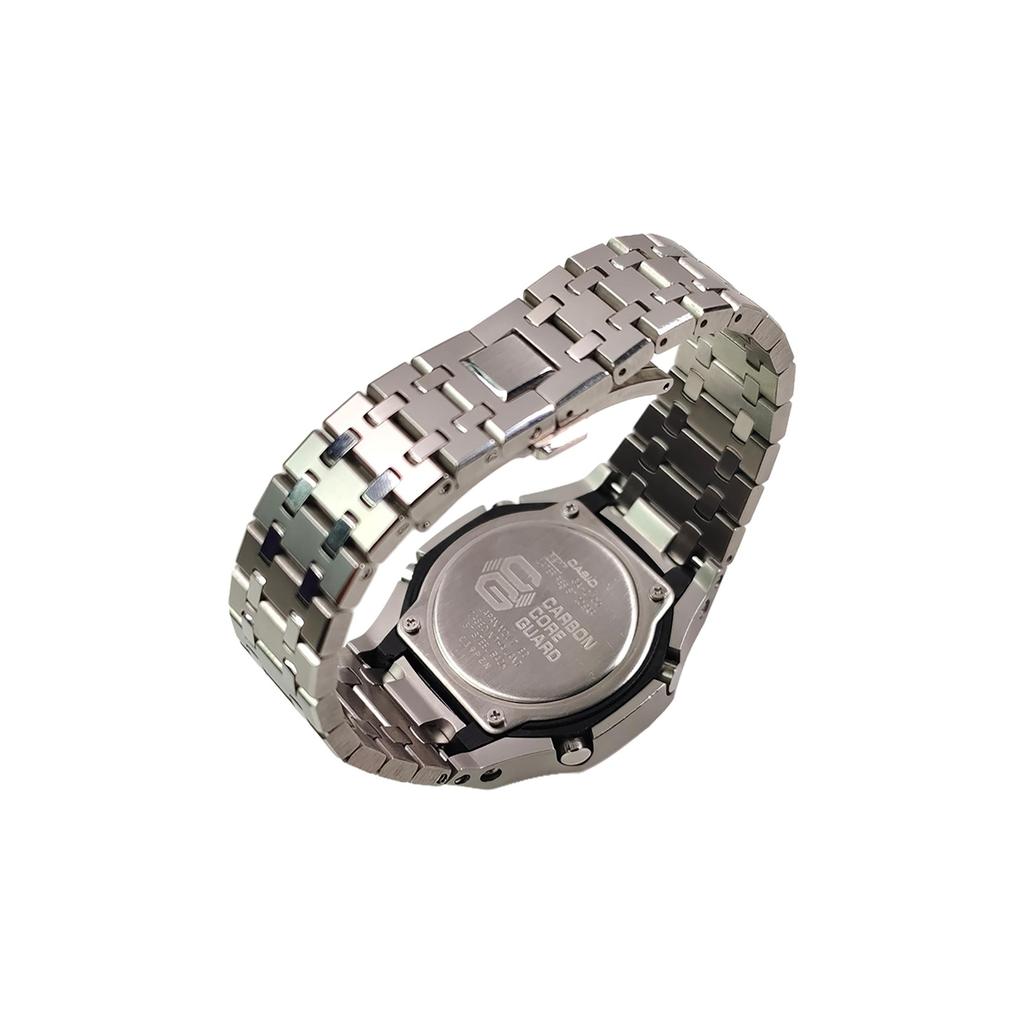 Casio Специальная коллекция GA2100 Кварцевый механизм Стальной ремешок Часы Мужские Часы GA-2100SKE-7A(Watch3--)