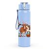 1PC Herd Dairy Cows 750ml Color Plastic Sports Water Bottle Leakproof Flip Straw Lid Suitable for Sports Office Home Use