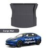 Для Tesla Model 3/Y Коврик в багажник из TPE Juniper Highland 2020 2021 2022 2023 2024 2025 Индивидуальный коврик для груза Защитная накладка на спинку сиденья