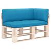 Day and Night - Day and Night Cushions for Pallet Sofa 3 Units Blue Fabric