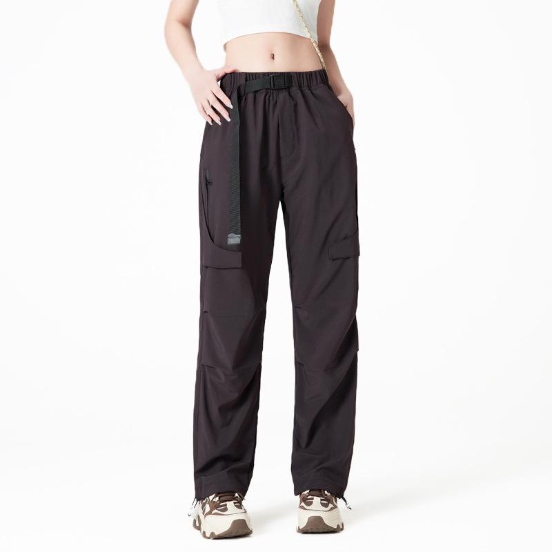 Женские повседневные водонепроницаемые брюки карго с несколькими карманами для работы, 2025: Весенний ветрозащитный плащ прямого кроя для занятий спортом на открытом воздухе