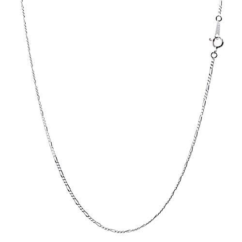 Серебряная цепочка Figaro Sears, двойной срез, ширина 1,3 мм, длина 45 см, sfg40-45