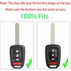 Сменный корпус брелока для дистанционного управления бесключевым доступом Honda Accord Civic CRV HRV 2013 года выпуска, 4-кнопочная панель, MLBHLIK6-1TA MLBHLIK6-1T