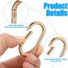 5pcs Oval Spring Ring Clips, Metal Keyring Purse Clip, Opening O Ring Clip for Men's Keychains, Backpacks, Keys