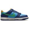 Nike Детские кроссовки Dunk Low GS All-Star 2023 Синие Baltic-Blue Electric-Algae DV1693-401