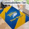 Custom Text Printed Rug Leeds Rhinos Non Slip Floor Carpet For Home Room Decor