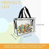 4PCS Large Toy Storage Bags Multi-purpose Zipper Transparent PVC Waterproof Suitcase, Suitable for Building Blocks