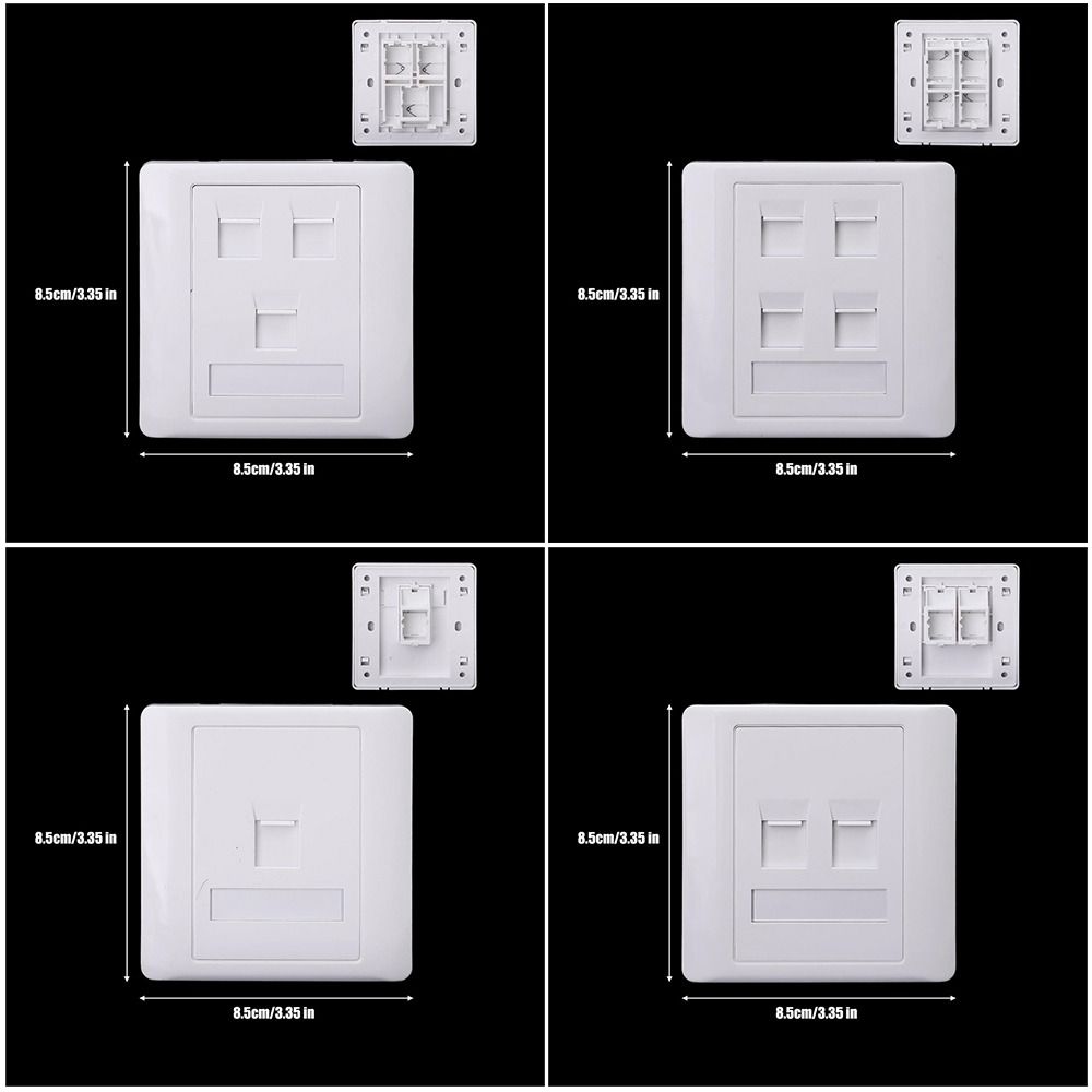 1Pcs CAT5E CAT6 CAT6A CAT7 CAT8 RJ45 Socket Outlet  Home Office Network