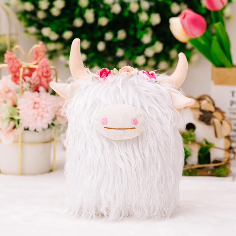 Adorable Highland Cow Plush Stuffed Animal For Kids High Quality Soft Fabric Design