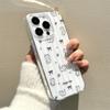 Синий полосатый чехол для телефона iPhone17promax с котенком подходит для Apple 16promax, белый фон, IMD чехол 15.