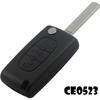 Plip Key for Peugeot 3 Buttons Trunk 807 Partner Expert Ce0523 Blade Without Groove Remote Control Shell Pro-plip