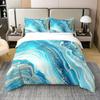 Комплект пододеяльников с рисунком мраморной текстуры с постепенным переходом, цифровая печать для трех комплектов постельного белья