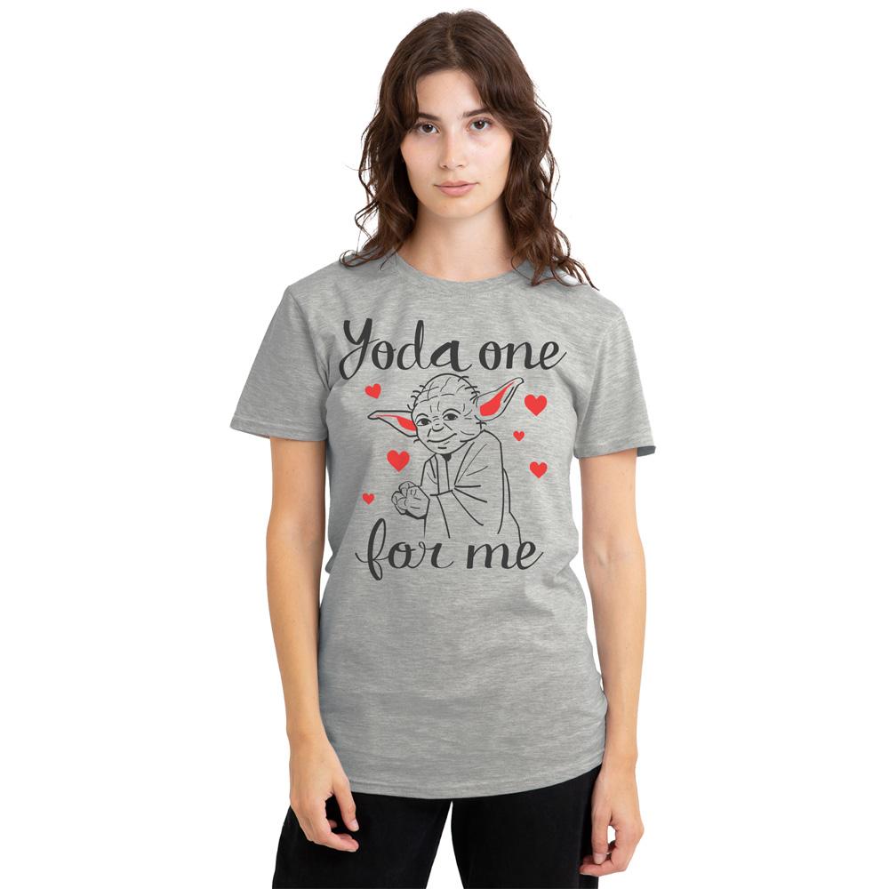 Star Wars Womens/Ladies Yoda One For Me Heather T-Shirt