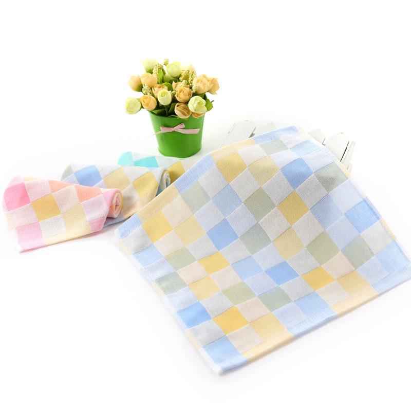 Один набор из 5 хлопковых мягких полотенец для новорожденных, детское полотенце для лица, носовой платок, мочалка для купания, кормления, салфетка для вытирания отрыжки
