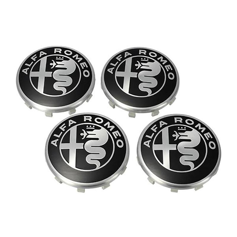 4pcs Car Cap LOGO center cap Alfa Romeo Giulia Stelvio tonale Emblem Hubcap decoration modification accessories