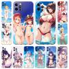 Роскошный чехол Genshin Impact для iPhone 14 13 Pro 11 12 Max X XR XS 7 8 Plus SE, прозрачный мягкий хентай, сексуальная девушка, чехол с аниме