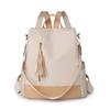 Contrast Color Backpack Women's Tassel Backpack Lightweight Large Capacity Handbag Shoulder Bag