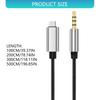 USB C - Вспомогательный кабель с металлическими разъемами, плетеный шнур, для прямых трансляций и профессионального аудиооборудования