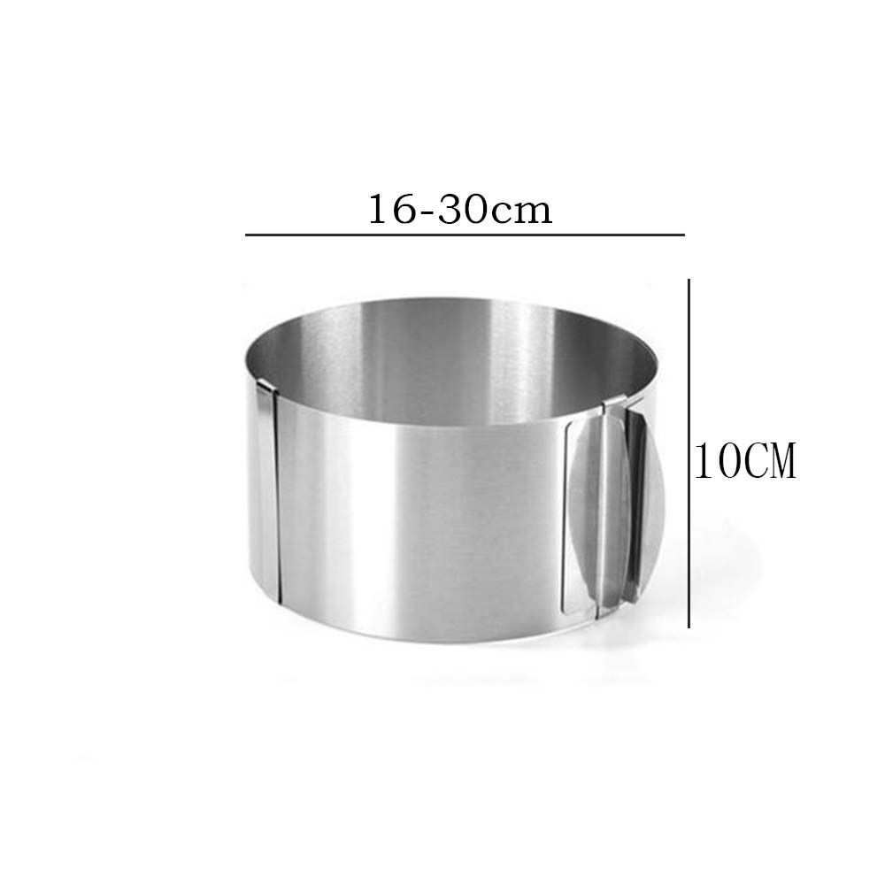 Выдвижная стойка для десертов, градуированное кольцо из нержавеющей стали, форма для мусса, кольцо для торта, резак для торта