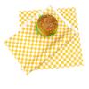 500pcs Food Wax Paper Black Red Checkered Dry Deli Wrap Papers Fast Food Packing Sheet For French Fries Hot Dog Burger Bar