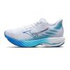 Wave Rider 28 Slip Resistant, Abrasion Resistant, Breathable Low Top Running Shoes Women's White Blue Mizuno J1GD2403-21