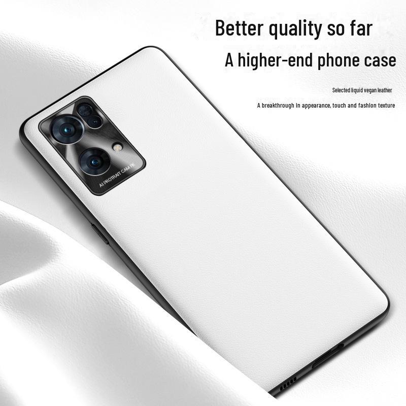 Защитный чехол из жидкой кожи для Oppo Reno7 Pro с защитой от падений и грязи. Поставляется как единое целое.