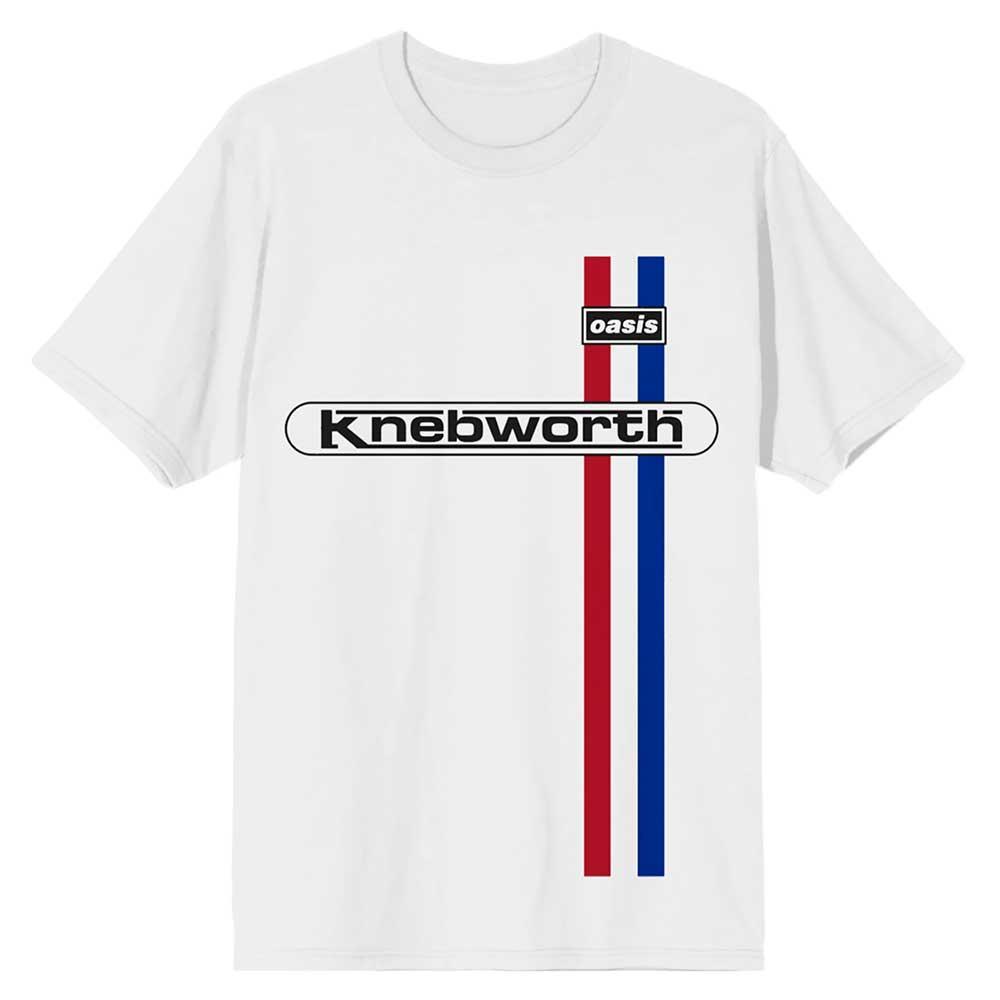 Oasis Unisex Adult Knebworth Vertical Stripe T-Shirt