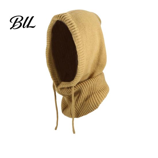 Breathable Winter Face Mask Balaclava Hat for Men And Women, Windproof Thermal Headwear Extreme Cold Knitted Hooded Neckerchief, Adjustable Drawstring