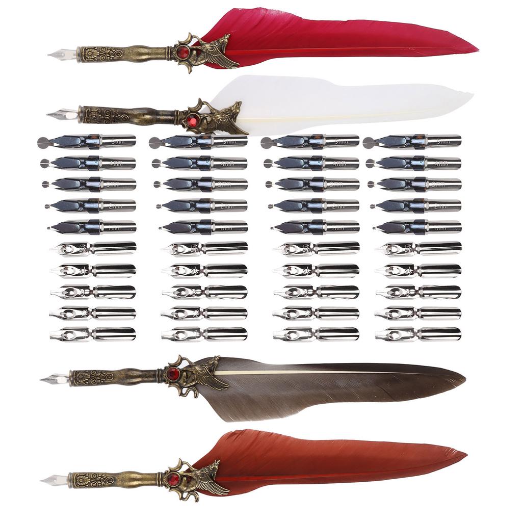 Ручка Craft Ретро Резной Карандаш Из Нержавеющей Стали Для Украшения Подарочного Стола