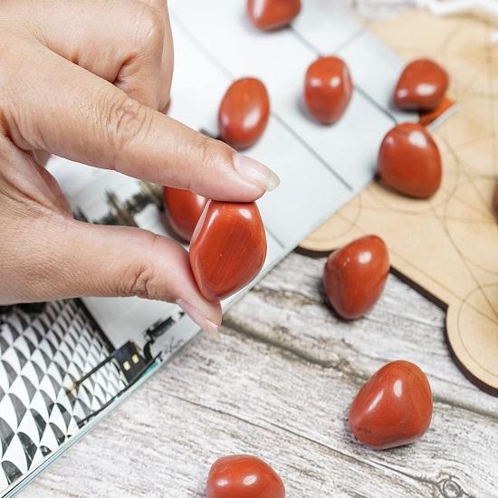 Красная яшма, лунный камень, падающие камни, Рейки Чакра, лечебная декоративная галька, наполнители для ваз, падающий камень для ювелирных изделий, подарочный набор, набор из 13 предметов