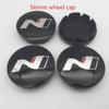4 шт. 56 мм 60 мм N LINE, центральная крышка колеса автомобиля, крышка ступицы, значок, эмблема, наклейка, аксессуары для стайлинга автомобиля
