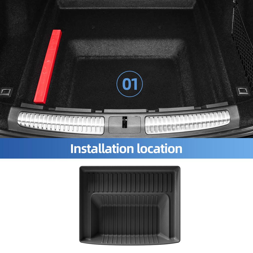 Smabee Left Drive for Xpeng G9 2022‑2026 TPE 3D Car Floor Mats Trunk Pad Backrest Liner All Weather Accessories Black