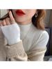Women's High Neck Slim Fit Sweater - Solid Color, Long Sleeve, Autumn/Winter Fashion.