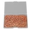 150Pcs Cute Paper Clips Heart Shaped Style Exquisite Electroplated Anti Slip Fancy Paperclips for Family Office School