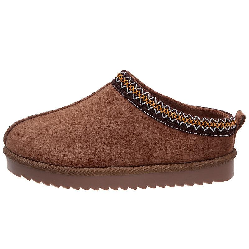 Низкие зимние ботинки женские осенние и зимние плоские булочки полуподдерживающие ленивые люди без застежек хлопковые туфли P780