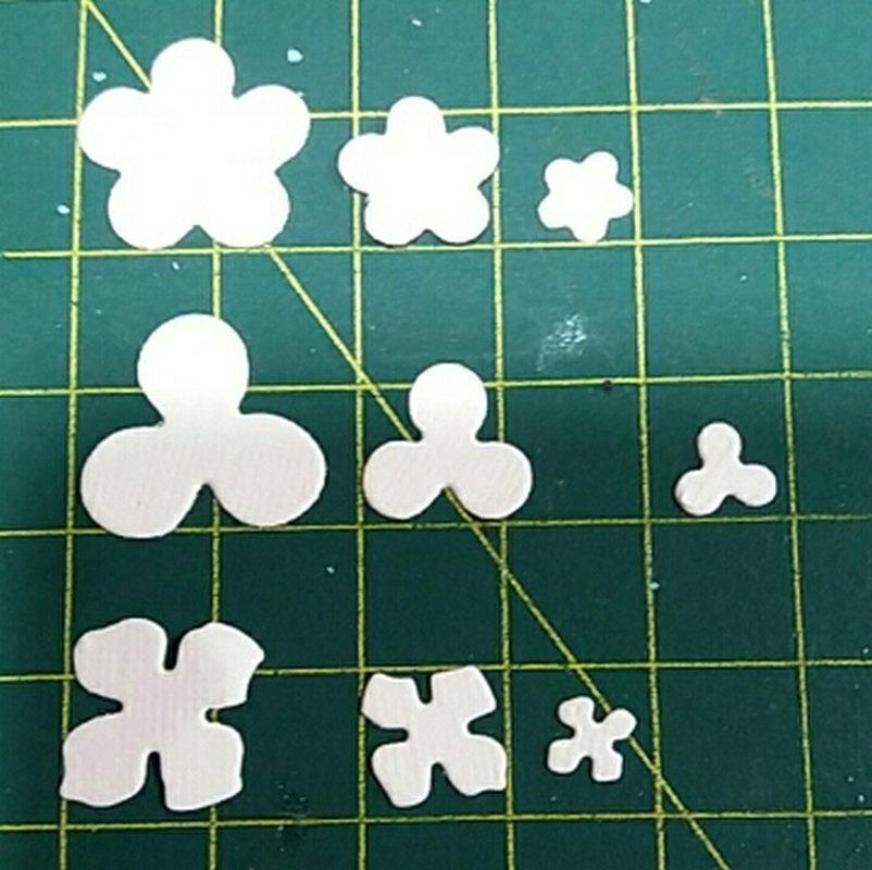 Metal Cutting Dies Cut Die Mold Flowers 4 Scrapbook Paper Craft Knife Mold Blade Punch Stencils Dies