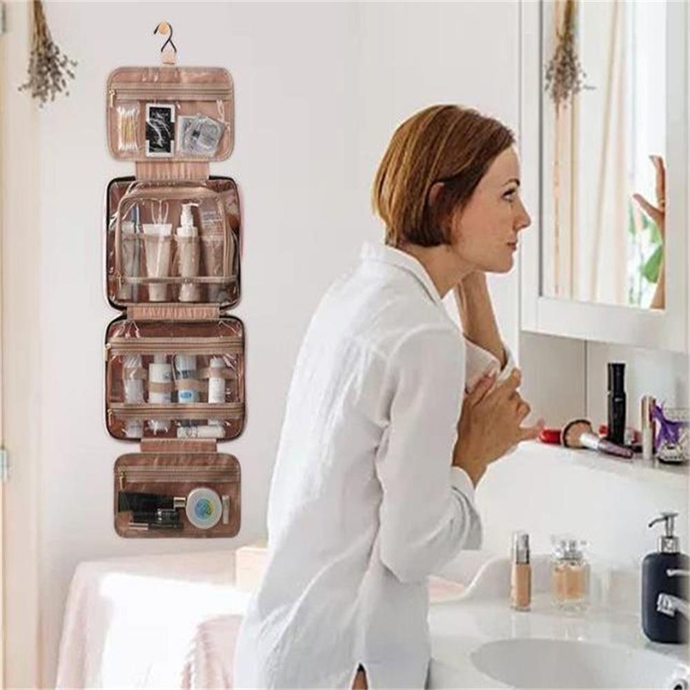 Large Capacity PU Makeup Bag Lady Travel Cosmetic Bags Beauty Make Up Wash Organizer Handbag for Women