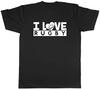 I Love Rugby Unisexs Unisex TShirt Tee