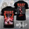 Винтажная 3D-печатная футболка группы WASP для мужчин и женщин, модная, рок, хип-хоп, оверсайз, с коротким рукавом, топы, футболки, мужская одежда, мальчик
