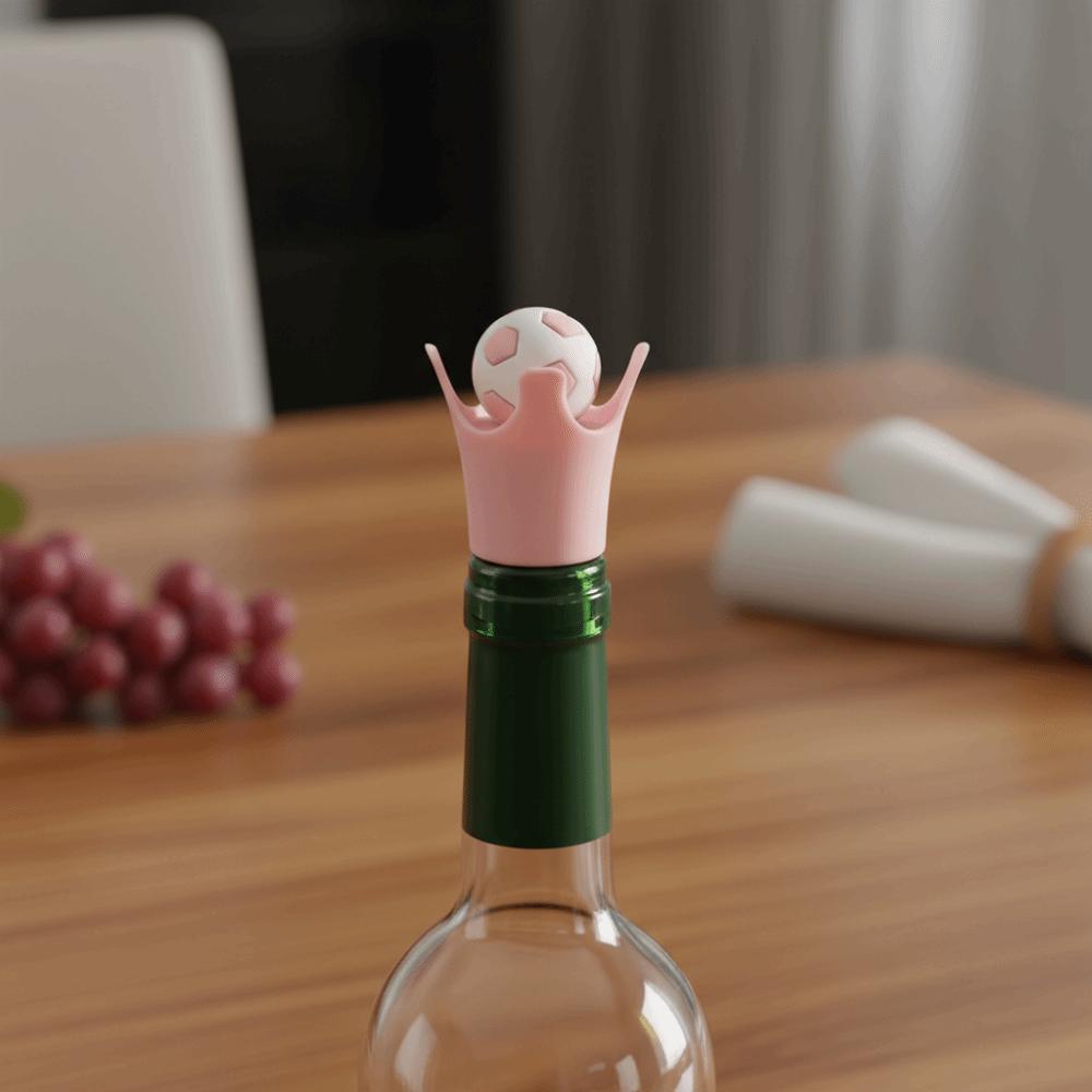 Leak-Proof Football Wine Bottle Sealed Cap Silicone Wine Freshness-preserving Stopper Bar