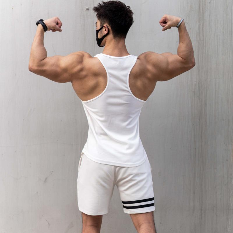 Новый спортивный жилет мужской Muscle Slim I-character жилет тренировочная футболка без рукавов фитнес одежда