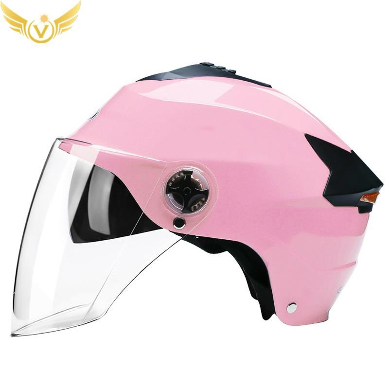 Rechargeable LED Light Electric Scooter Helmet Semi-Open Face Bike Safety Adults Use