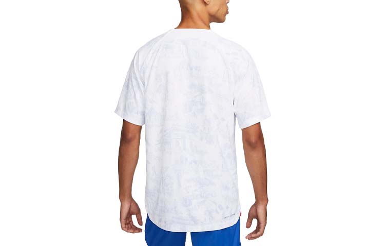 Nike Мужская белая футболка для футбола с логотипом DN0624-100