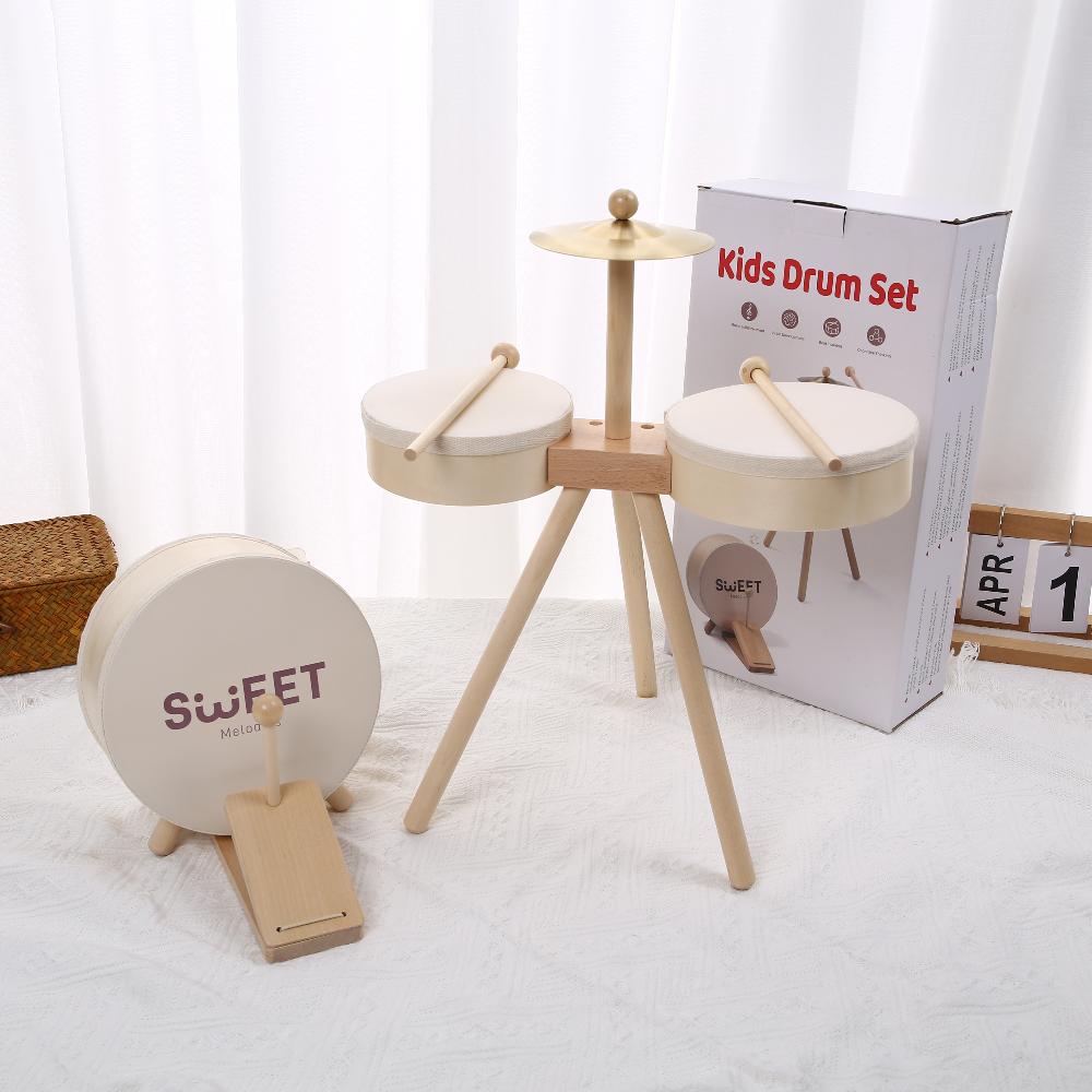 Детская барабанная установка Музыкальные игрушки для мальчика девочки Музыкальные игрушки Образовательная перкуссионная игрушка Детские музыкальные инструменты